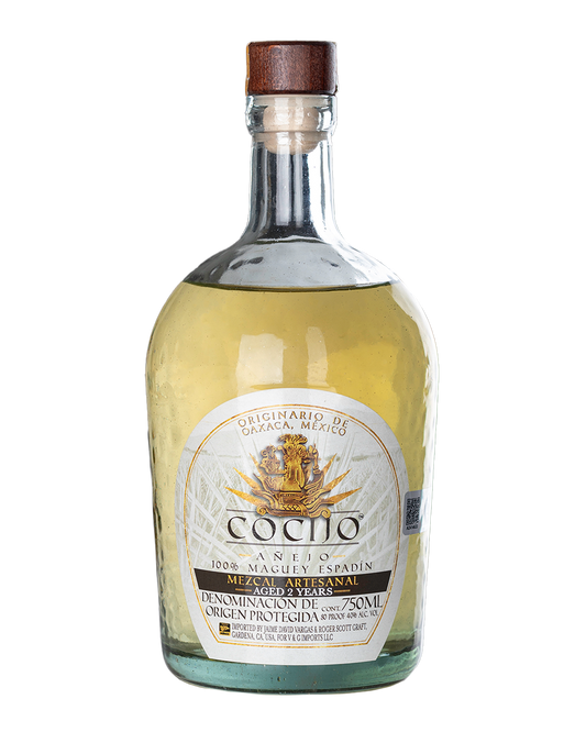 Cocijo Mezcal Artesanal Anejo Aged 2 Years.
