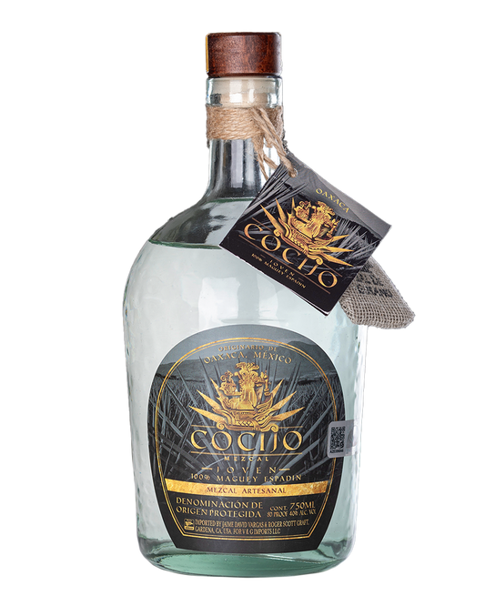 Cocijo Mezcal Artesanal Joven 100% Maguey Espadin.