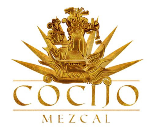 Cocijo Mezcal logo in gold.