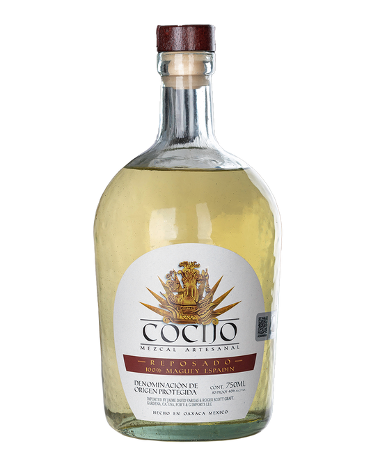Cocijo Mezcal Artesanal Reposado 100% Maguey Espadin.
